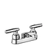 4" Dual Lever Handles Brass Lavatory Mixer